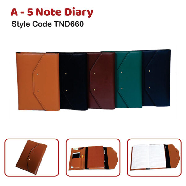 A – 5 Note Diary Style Code TND660