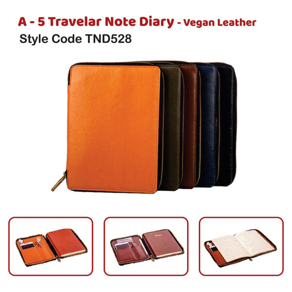 A – 5 Travelar Note Diary – Vegan Leather Style Code TND528