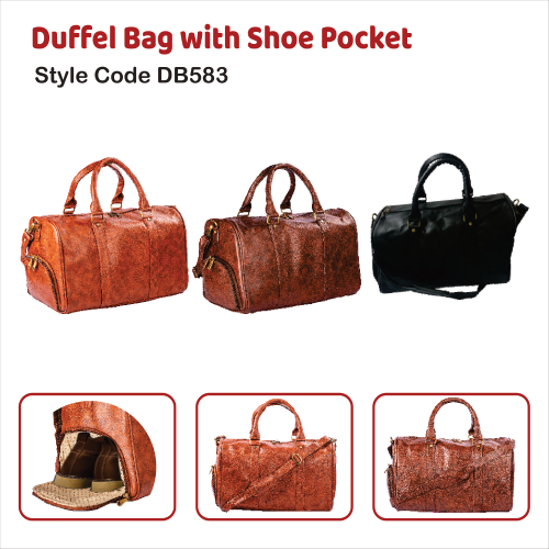 Duffel Bag with Shoe Pocket DB583